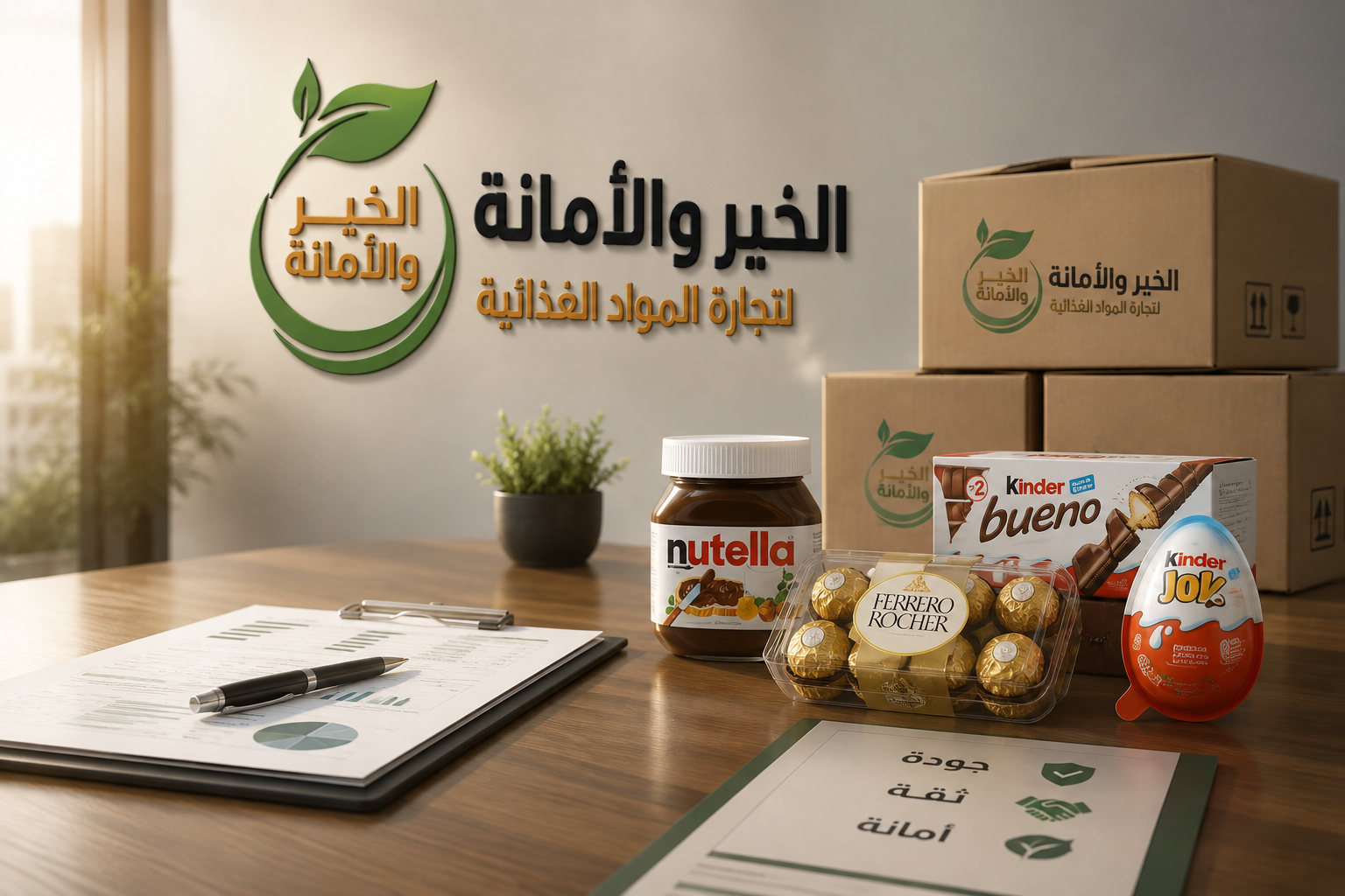 أسطول سيارات شركة الخير والأمانة للتوزيع